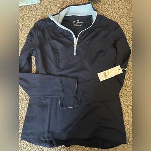 Women’s SOUTHERN TIDE quarter zip Navy NWT size Small